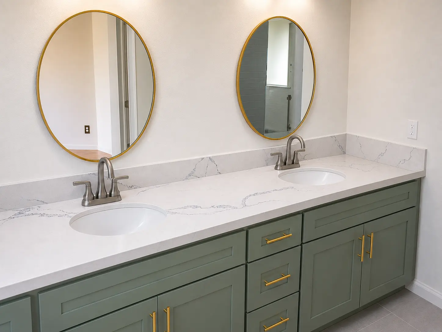 Completed Southline Construction bathroom remodeling project